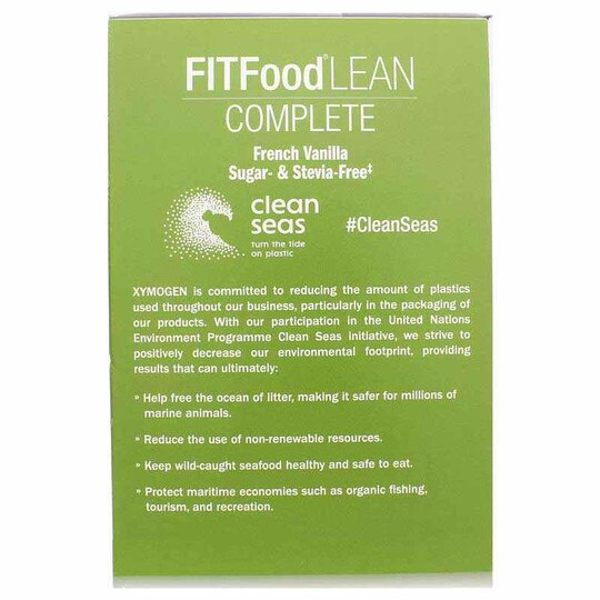 FITFood Lean Complete Sugar & Stevia Free, XYM